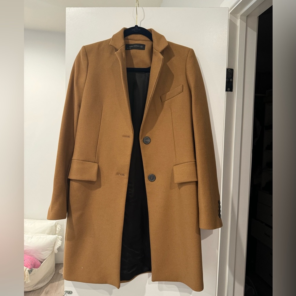 Zara camel coat